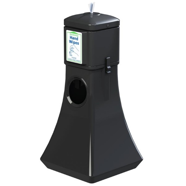 Sanitizing Wipes Dispenser with 19-Gallon Trash Receptacle - 15 lbs.