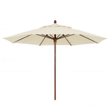 11 Ft. Octagonal Market Umbrella -Bridgewater Style - FiberTeak Pole - Marine Grade Fabric
