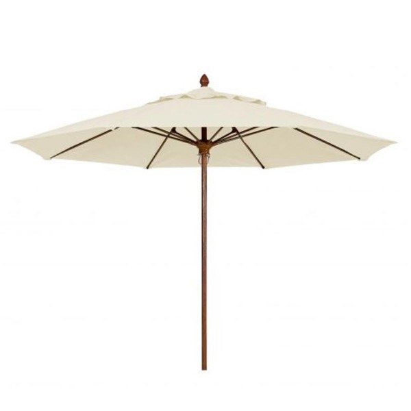 11 Ft. Octagonal Market Umbrella -Bridgewater Style - FiberTeak Pole - Marine Grade Fabric