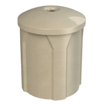 42 Gallon Trash Can with Mushroom Lid