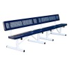 10 Ft. Bench With Back - Thermoplastic Coated Steel - Regal Style - Portable