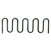 11 Space Single Wave Bike Rack - Quick Ship - Black Powder Coated - In-Ground Or Surface Mount