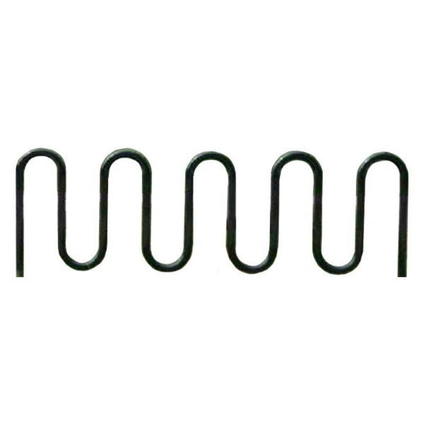 11 Space Single Wave Bike Rack - Quick Ship - Black Powder Coated - In-Ground Or Surface Mount