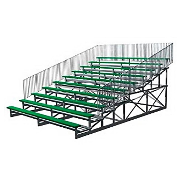 15 ft. 10 Row Bleachers with Guardrails