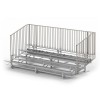 15 ft. 4 Row Bleachers with Guardrails