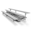 15 ft. Tip and Roll 3 Row Bleachers - All Aluminum