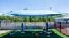 20 X 10 Foot Rectangular Shade Structure - 2 Post Design - Polyethylene Fabric With Steel Frame - Surface Mount 