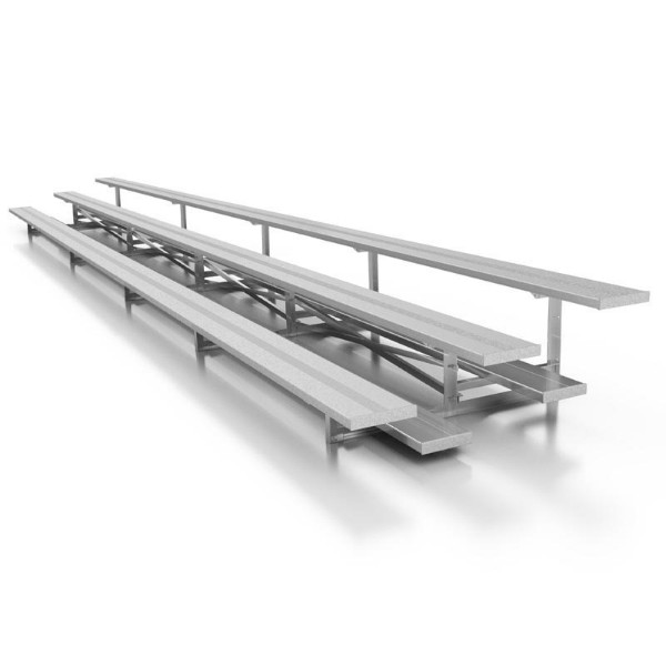 21 Foot 3 Row Aluminum Bleacher - Portable 