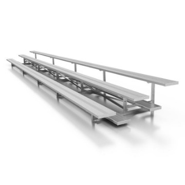 27 Foot 3 Row Aluminum Bleacher - Portable