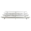 27 Ft. Low Rise 4 Row Bleachers - All Aluminum
