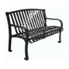 4 ft. Contour Bench with Arched Back and Arms