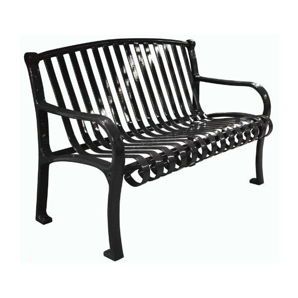 4 ft. Contour Bench with Arched Back and Arms