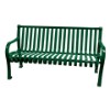 4 ft. Contour Bench with Back and Arms
