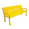 4 Ft. Custom Rolled Formed Diamond Contour Bench