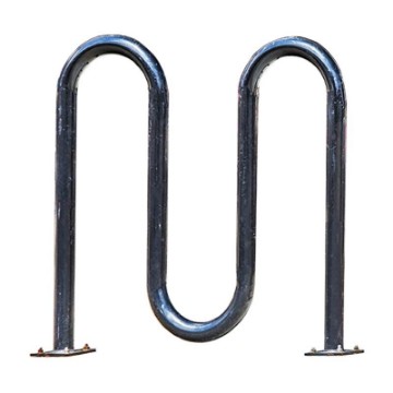 5 Space - 3 Loop Bike Rack - 3/8 In. Galvanized Steel - Surface Mount