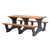 6 Ft. Rectangular Recycled Plastic Picnic Table - Portable