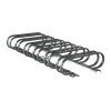 6 Space Low Profile Bike Rack - 5 Foot - Portable