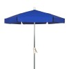 7 1/2 Ft. Hexagon Market Umbrella - Texilene Vinyl Coated Fabric - Two Piece Pole