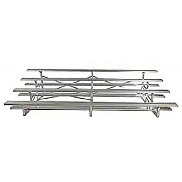 7 Ft. Low Rise 4 Row Bleachers - All Aluminum