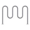 7 Space Single Wave Bike Rack - Galvanized - In-Ground Or Surface Mount