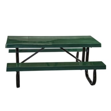  8 Ft Fiberglass Picnic Table - Welded Steel Frame - Portable