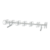 8 Space Circle Bike Rack - Surface Mount