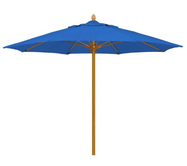 9 Ft. Octagonal Market Umbrella -Bridgewater Style - FiberTeak Pole - Marine Grade Fabric
