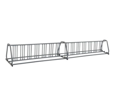 A Frame 28 Space Bike Rack - 16 Foot - Galvanized Steel - Portable
