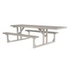 ADA 8 Ft. Rectangular Aluminum Picnic Table - Galvanized Steel Frame - Quick Ship - Portable