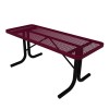 ELITE Series 4 Foot Rectangular Thermoplastic Steel Utility Table