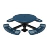 Thermoplastic ELITE Serie Solid Top Picnic Table with Expanded Metal Seats