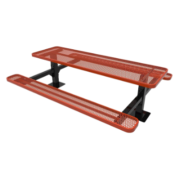 ELITE Series 8 Foot Thermoplastic Steel Picnic Table