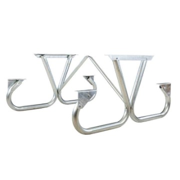  Frame Kit For 6 Ft Or 8 Ft Picnic Table - Bolted 2 3/8" Galvanized Steel - Portable