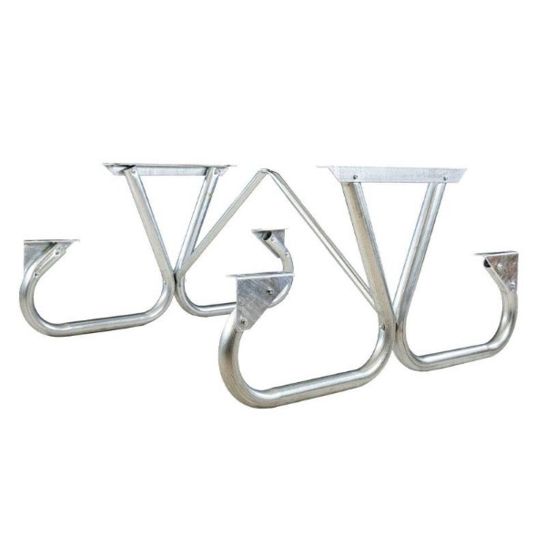  Frame Kit For 6 Ft Or 8 Ft Picnic Table - Bolted 2 3/8" Galvanized Steel - Portable