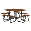 Square Picnic Table - Recycled Plastic - Portable