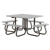 Square Picnic Table - Recycled Plastic - Portable