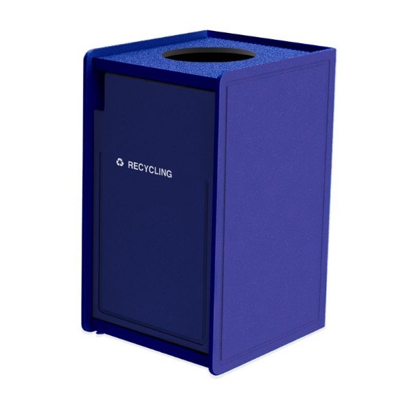 42-Gallon Top-Opening Plastic EarthCraft Recycling Receptacle - 91 lbs.