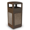 42 Gallon Plastic Trash Can With Dome Top