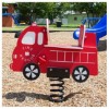 Fire Truck Coil Spring Rider Single