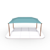Rectangular Hip End Playground Shade Structure