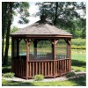 Natural Wood Gazebo Scene