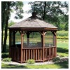 Natural Wood Gazebo Scene