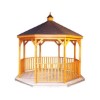 12ft Natural Wood Gazebo