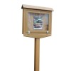 Small Hinged Message Center Cedar
