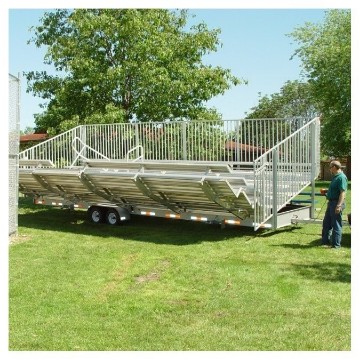 7 Row 27 Ft. Towable Bleacher