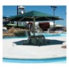 Hexagon Umbrella Shade Poolside