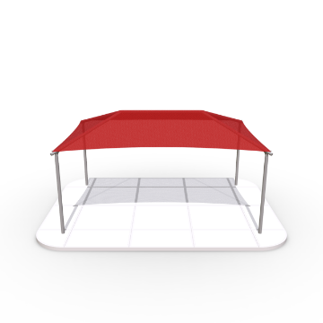 	Rectangular Hip End Playground Shade Structure