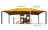 Square Hip End Shade Structure