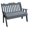 Royal English Garden Bench - Dark Gray