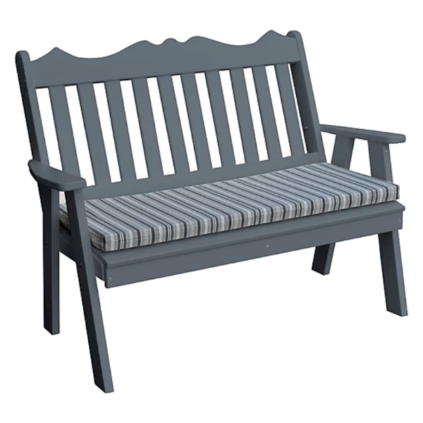 Royal English Garden Bench - Dark Gray